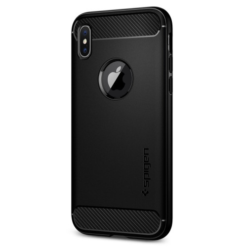 Чохол Spigen Case Rugged Armor для iPhone X Matt Black (057CS22125)