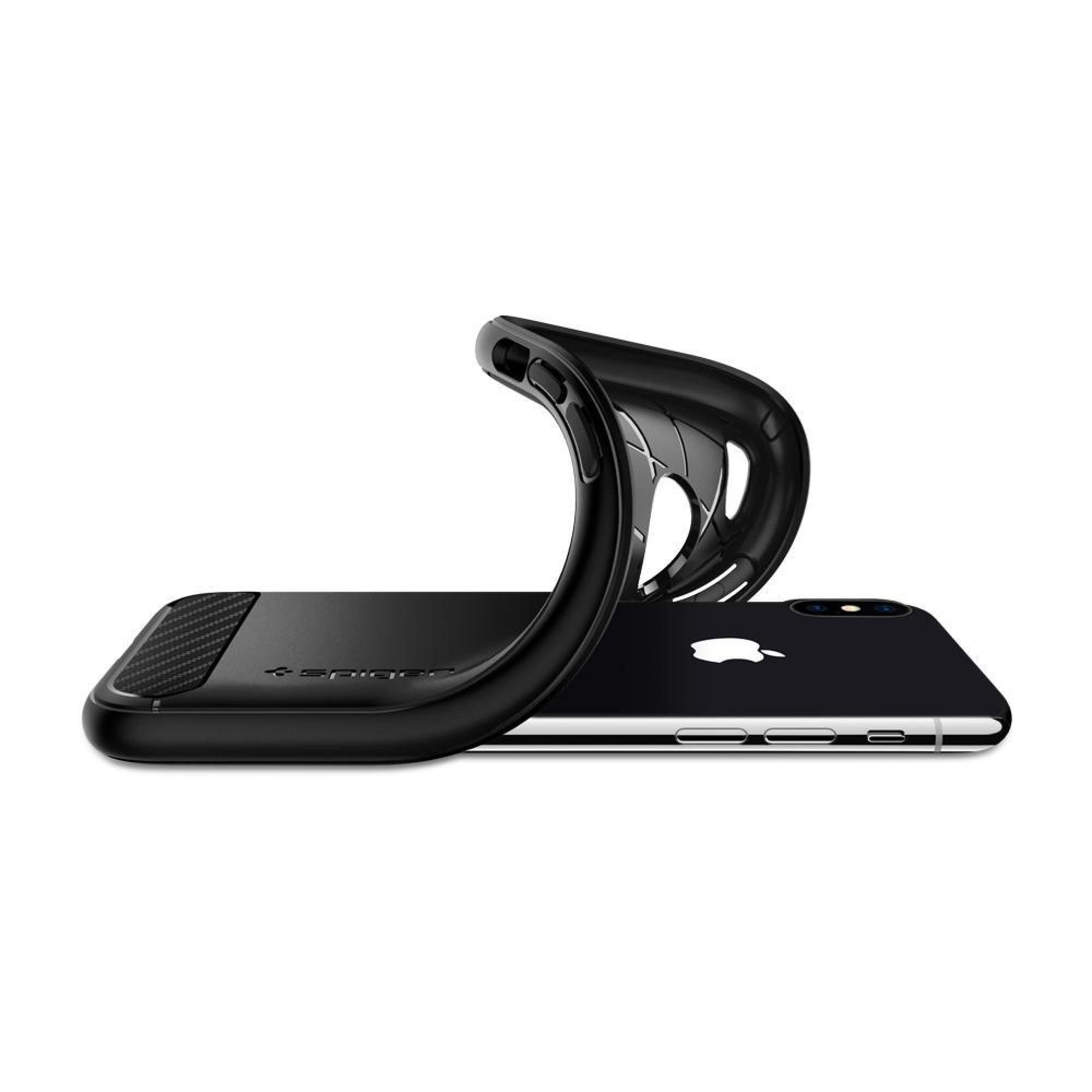 Чохол Spigen Case Rugged Armor для iPhone X Matt Black (057CS22125)