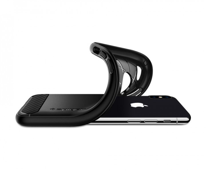 Чохол Spigen Case Rugged Armor для iPhone X Matt Black (057CS22125)