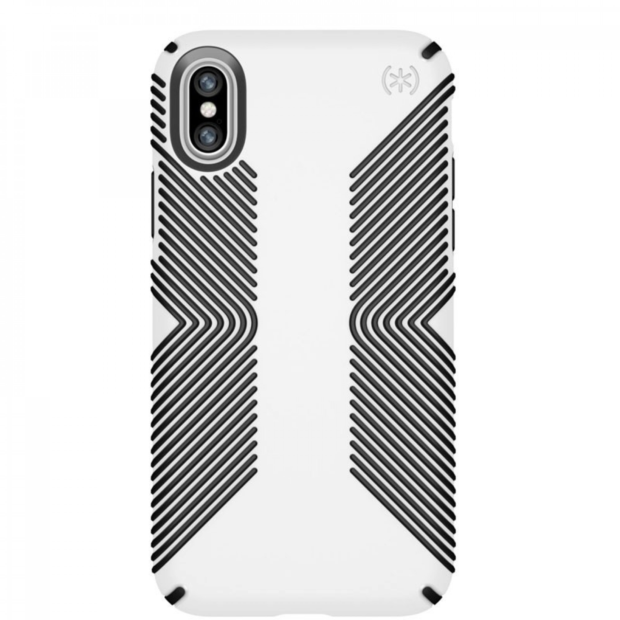 Чохол Speck Presidio Grip для iPhone X White/Black (SP-103131-1909)