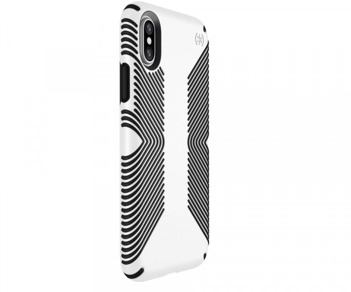 Чохол Speck Presidio Grip для iPhone X White/Black (SP-103131-1909)