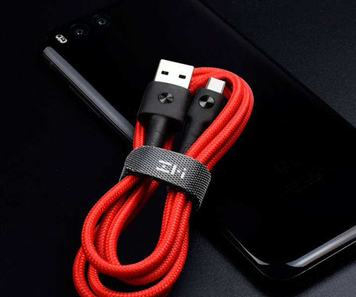 Кабель ZMi AL411 USB - Type-C Red (Kevlar) (30 см) AL411 Red