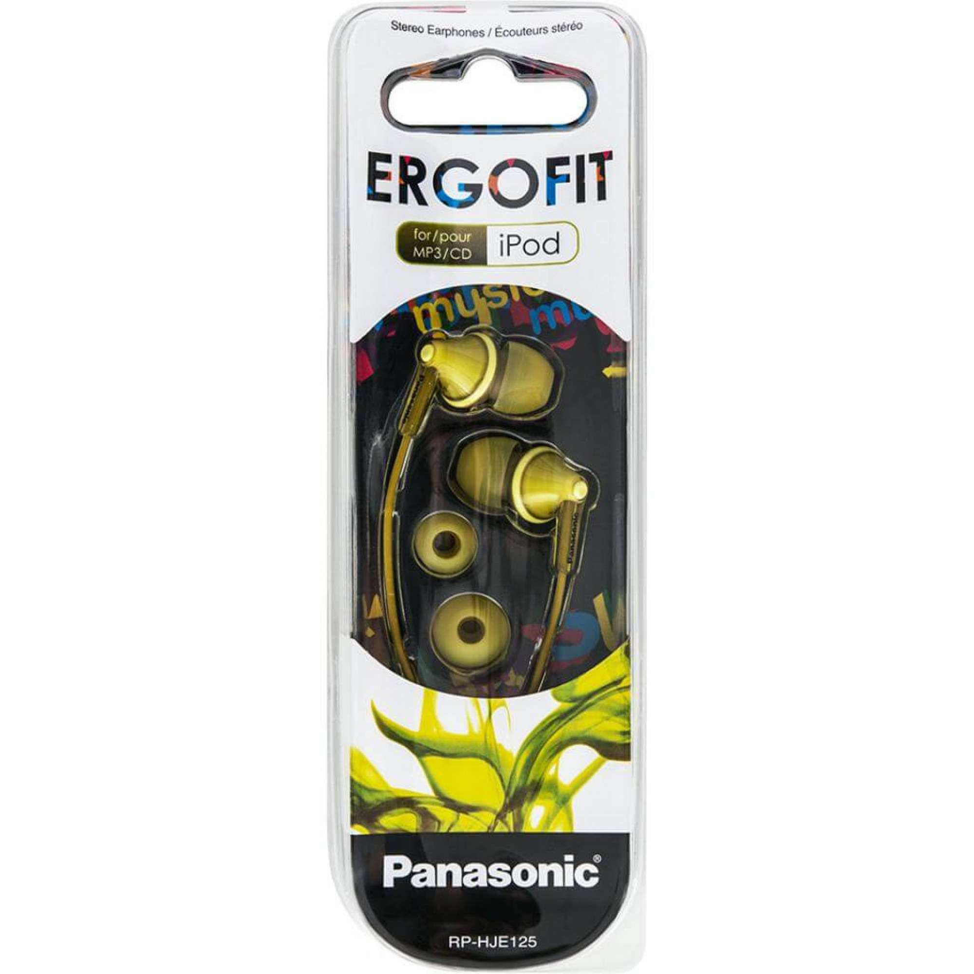 Наушники Panasonic RP-HJE125E-Y Yellow