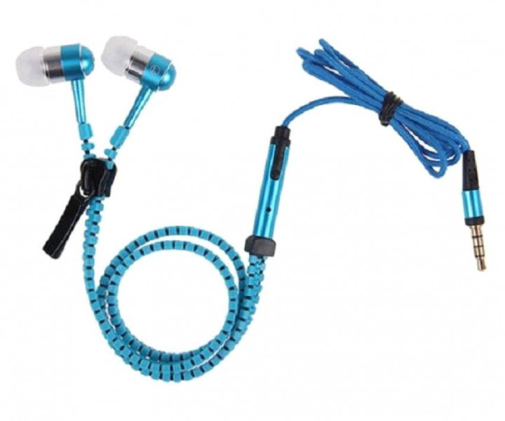 Наушники Zipper Earphones Blue