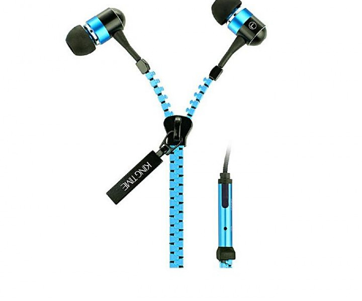 Наушники Zipper Earphones Blue