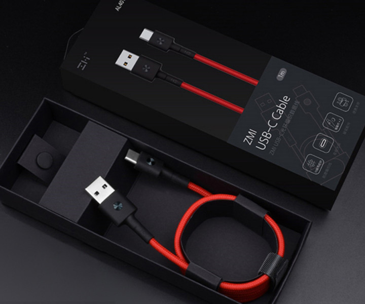 Кабель ZMi AL411 USB - Type-C Red (Kevlar) (30 см) AL411 Red