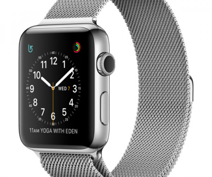 Apple Watch Series 2 42mm Stainless Steel Case with Milanese Loop (MNPU2)