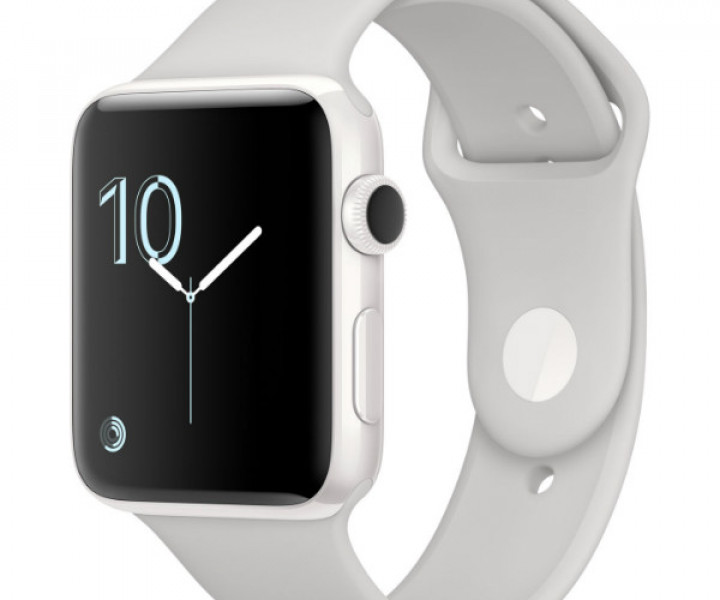 Apple Watch Edition 38mm White Ceramic Case with Cloud Sport Band (MNPF2)