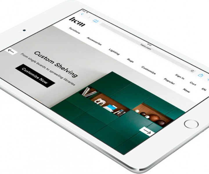 Apple iPad mini 4 with Retina display Wi-Fi 128GB Silver (MK9P2)