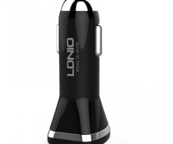 АЗУ Ldnio Dual Car Charger Lightning cable dl-219 Black 