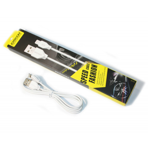Кабель USB iPhone 5, Joyroom Speed Fashion , White, 1 м (S-L123) 