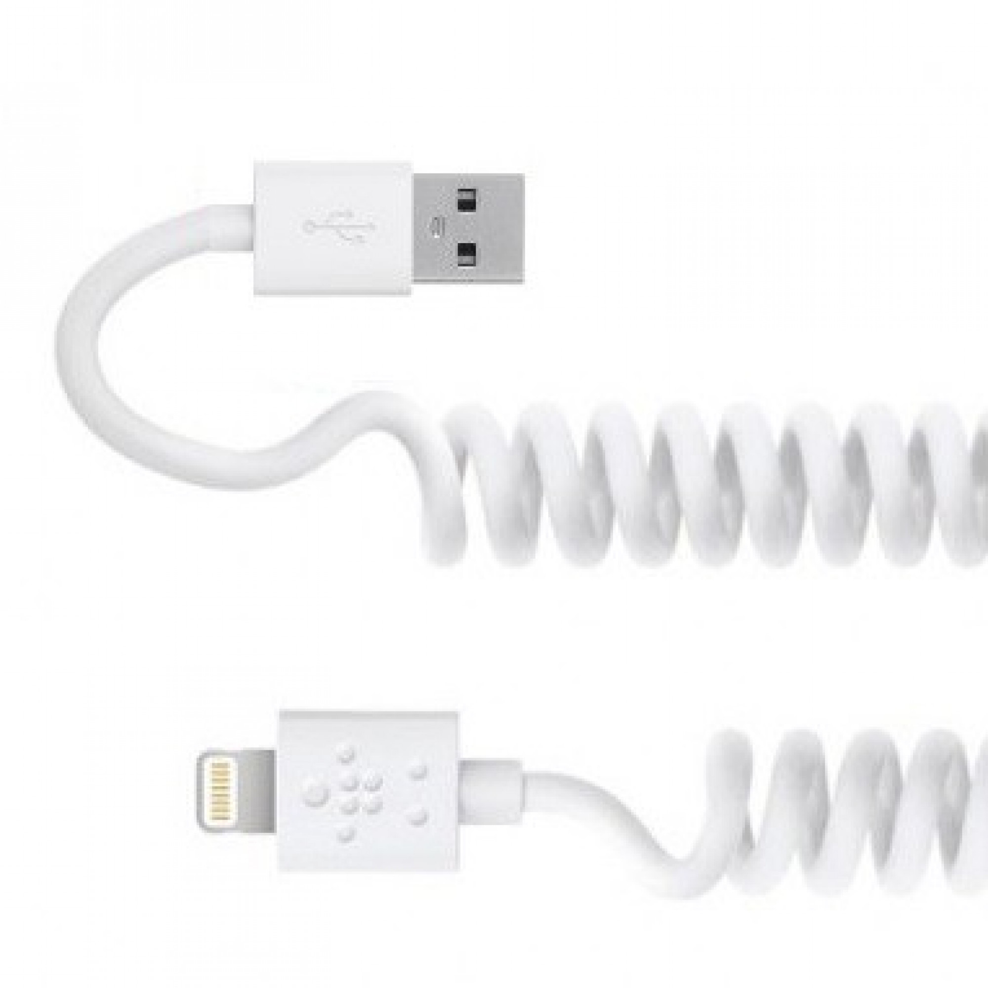 Кабель-пружинка Belkin Sync Cable для iPhone 5 5s 66 Plus 6s6s Plus 77Plus