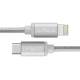 Кабель Lightning COTEetCI M38 Type-C to Lightning Cable 1.2m Silver (CS2151-TS)