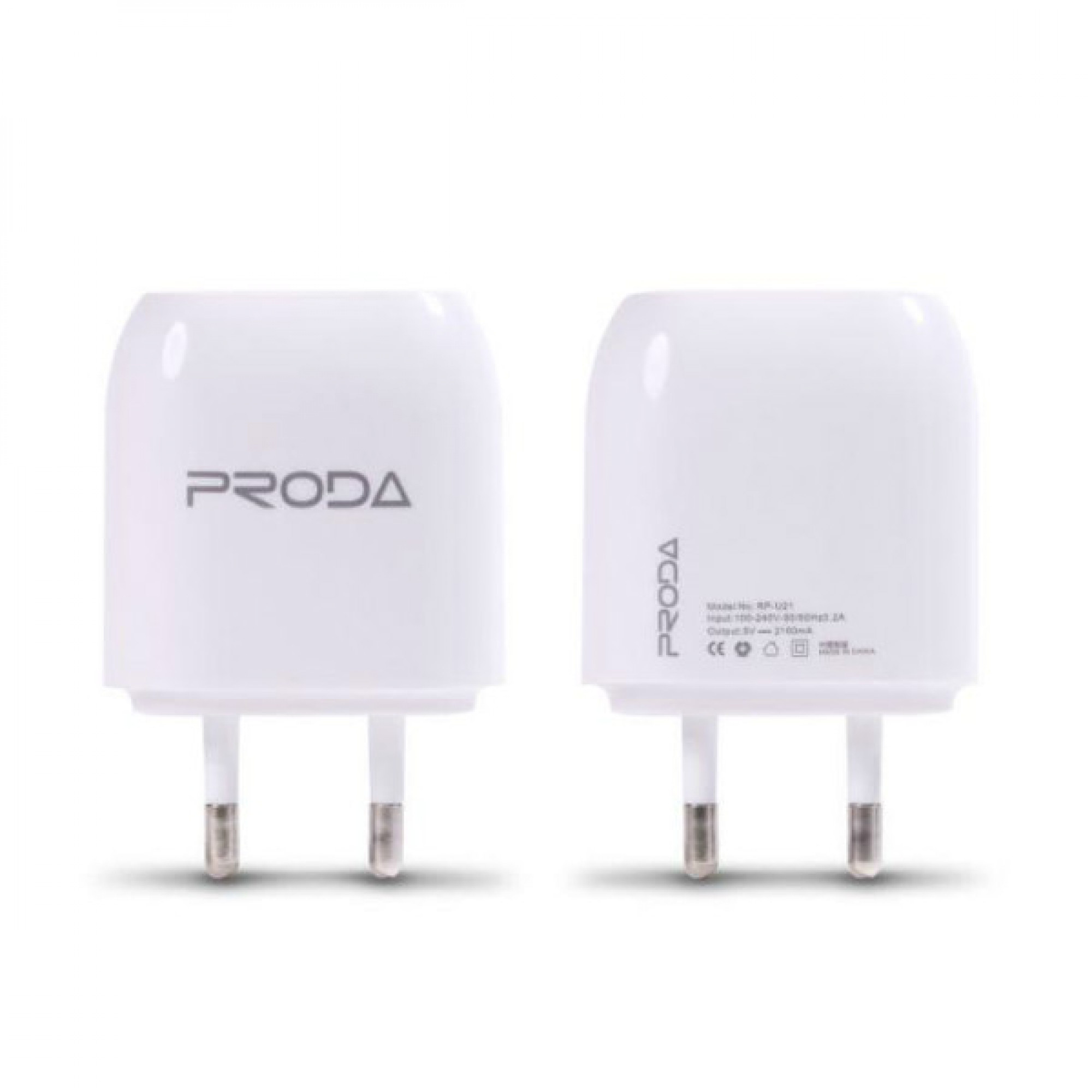 Зарядное устройство Proda RP-U21 2.1A на два USB входа