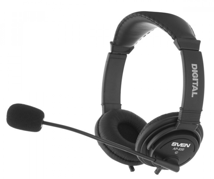 Гарнитура SVEN AP-830 с микрофоном (кожаные)