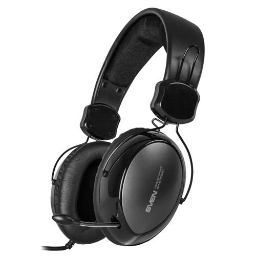 Гарнитура Sven AP-970MV Black, 2 x Mini jack (3.5 мм), накладные, регулятор громкости, микрофон, каб