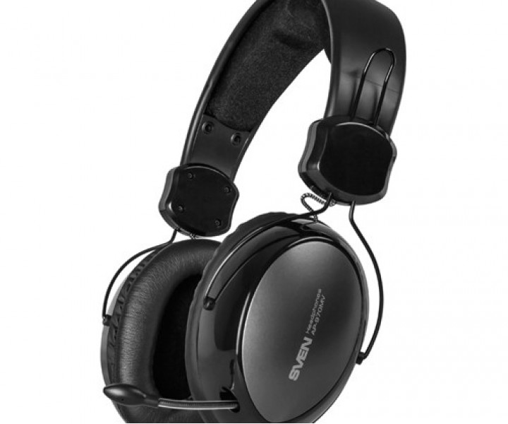 Гарнитура Sven AP-970MV Black, 2 x Mini jack (3.5 мм), накладные, регулятор громкости, микрофон, каб