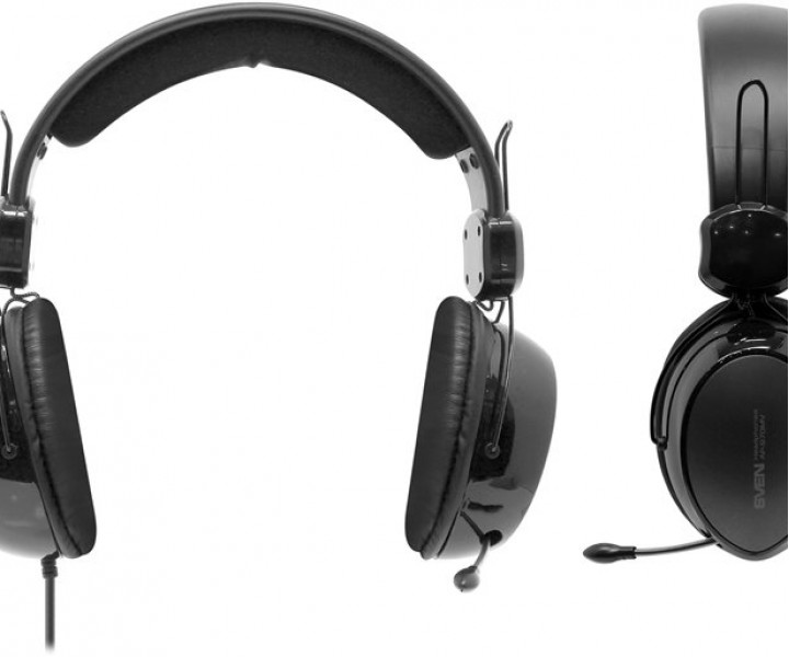 Гарнитура Sven AP-970MV Black, 2 x Mini jack (3.5 мм), накладные, регулятор громкости, микрофон, каб