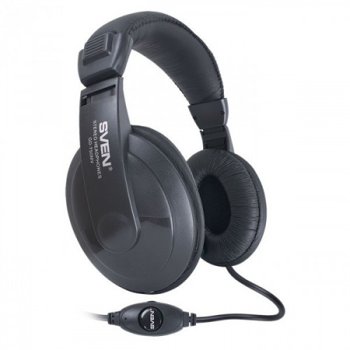 Гарнитура Sven AP-860MV Black, 2 x Mini jack (3.5 мм), накладные, регулятор громкости, микрофон, каб