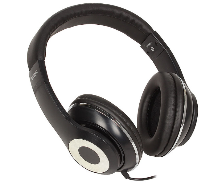 Гарнитура Sven AP-930M Black/Silver, Mini jack (3.5 мм) 4pin, накладные, микрофон на проводе, кожаны