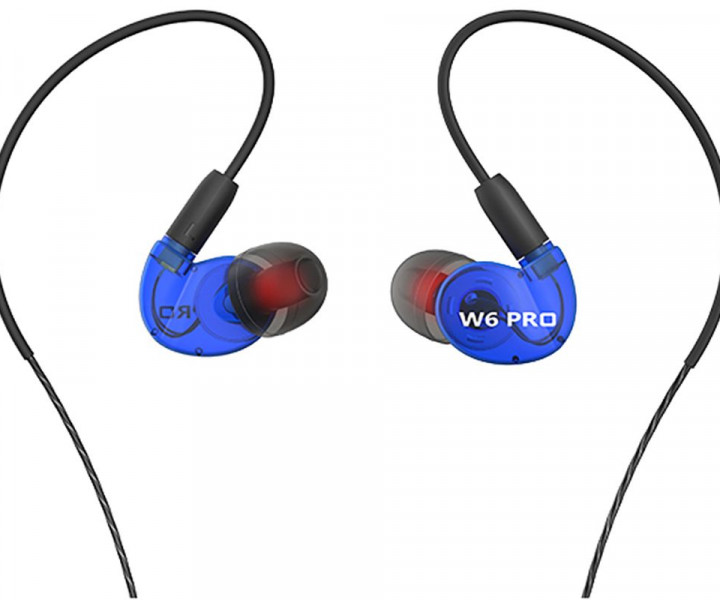 Навушники QKZ W6 pro Blue