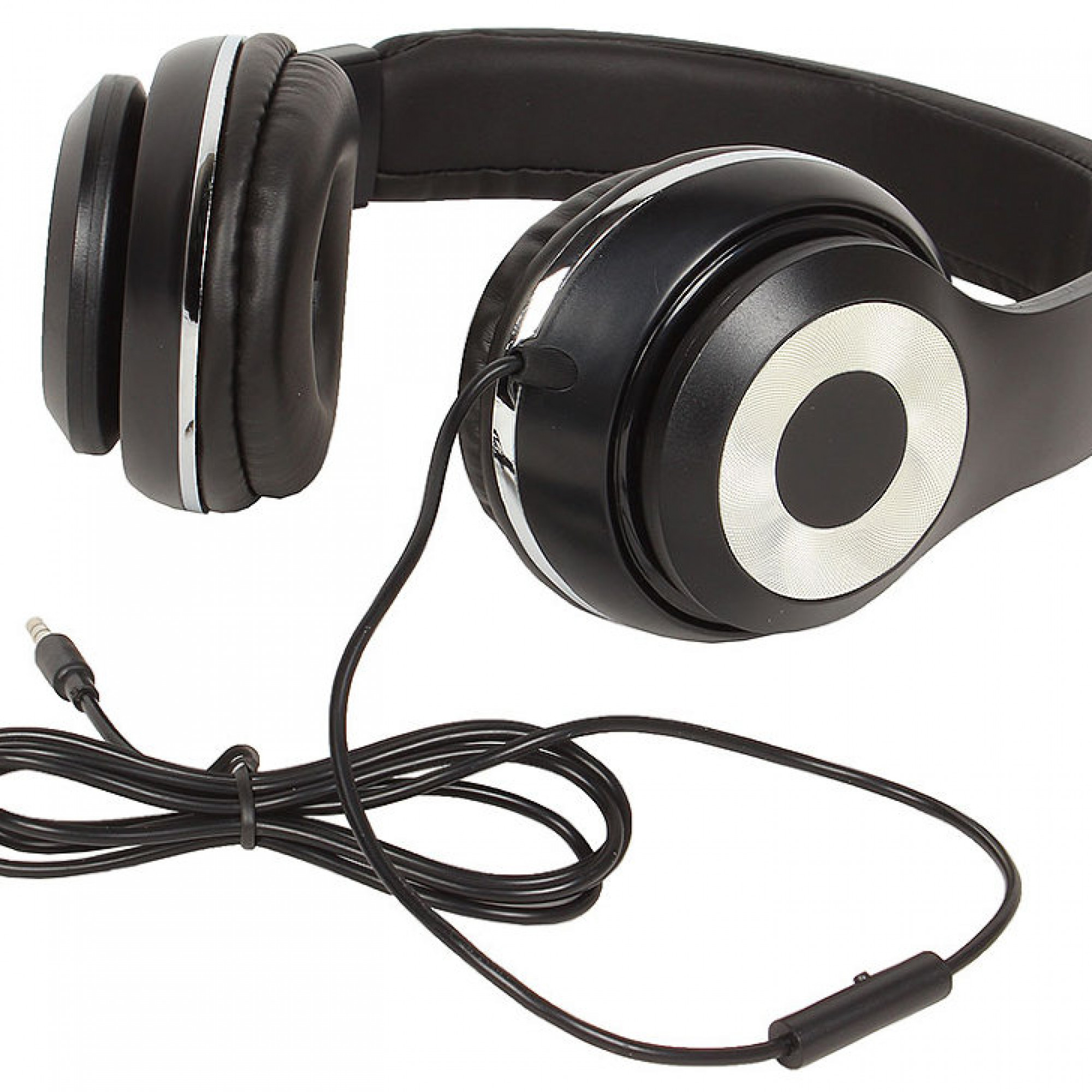 Гарнитура Sven AP-930M Black/Silver, Mini jack (3.5 мм) 4pin, накладные, микрофон на проводе, кожаны