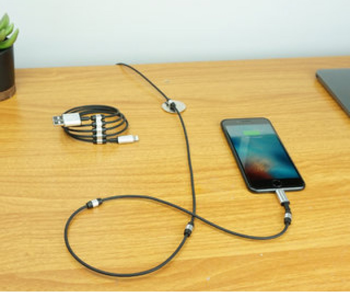 Кабель FuseChicken USB to Lightning Rivet Charge 1m Black