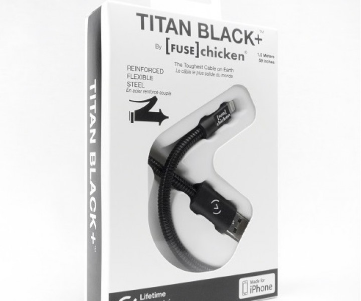 Кабель FuseChicken USB to Lightning Titan 1,5m Black