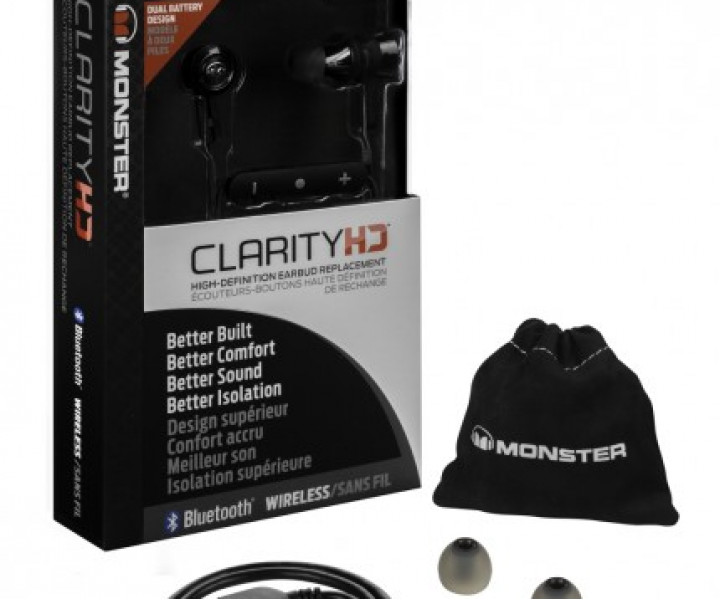 Наушники Monster® Clarity HD™ In-Ear Wireless Bluetooth - Black and Black Platinum
