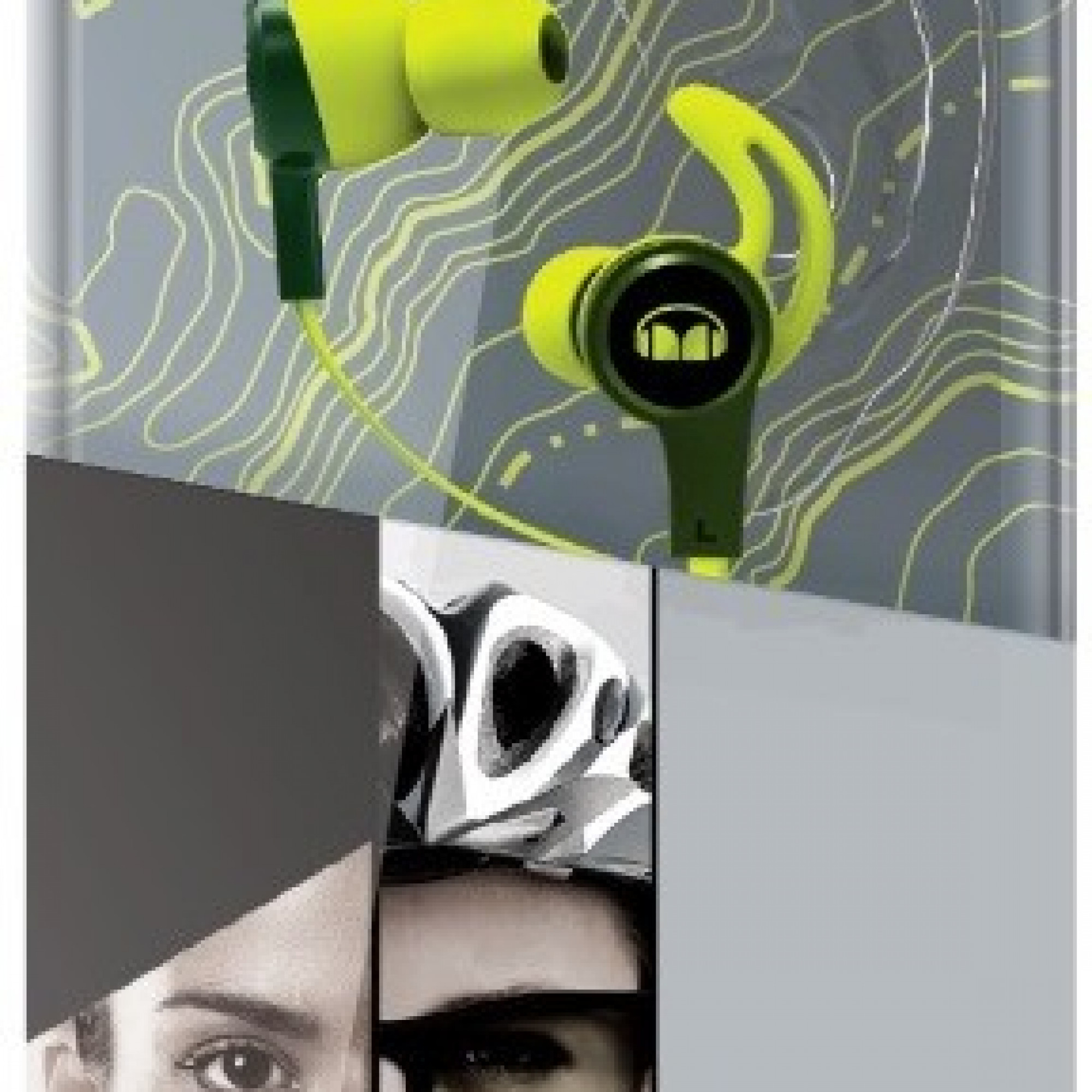 Наушники Monster® iSport Achieve Green