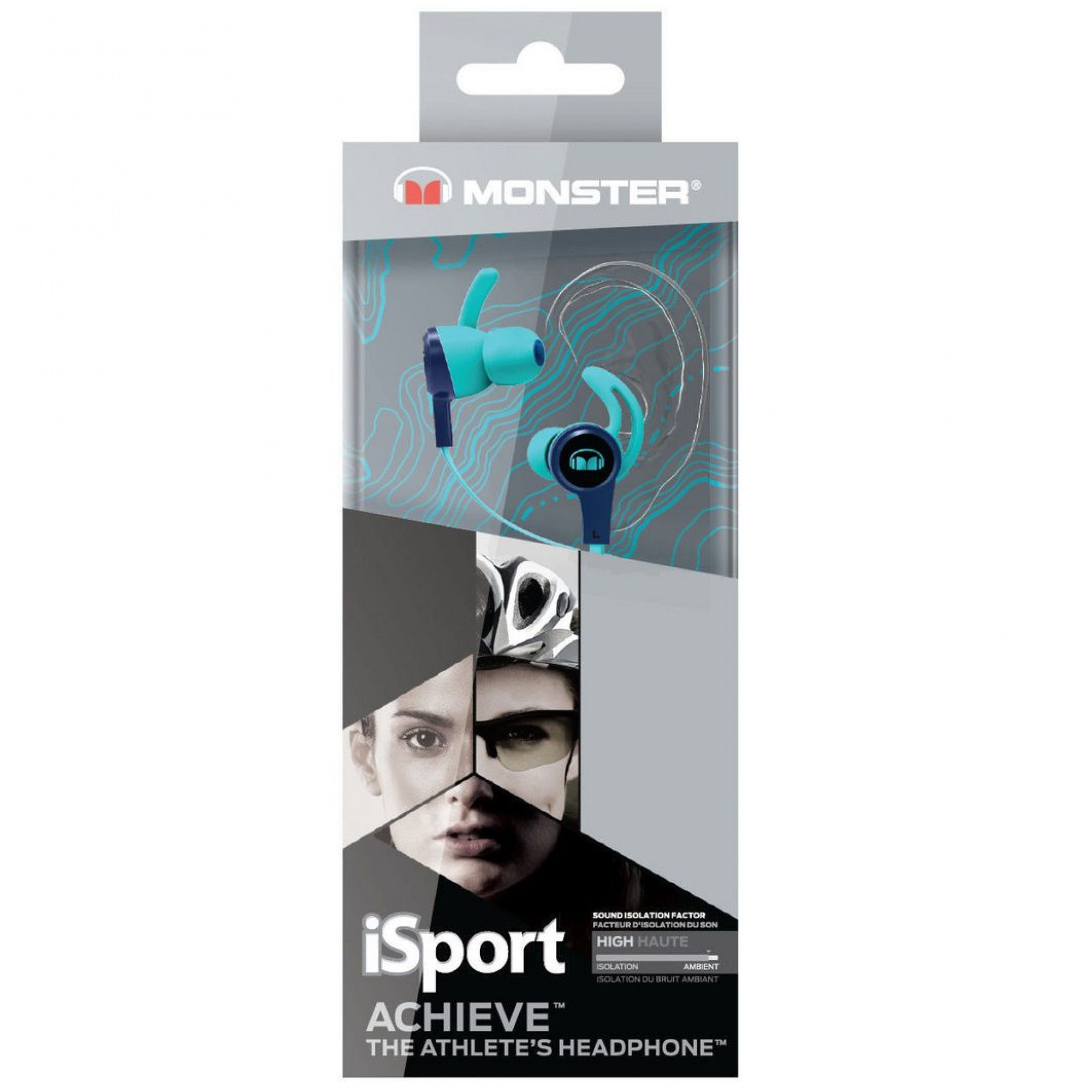 Наушники Monster® iSport Achieve Blue
