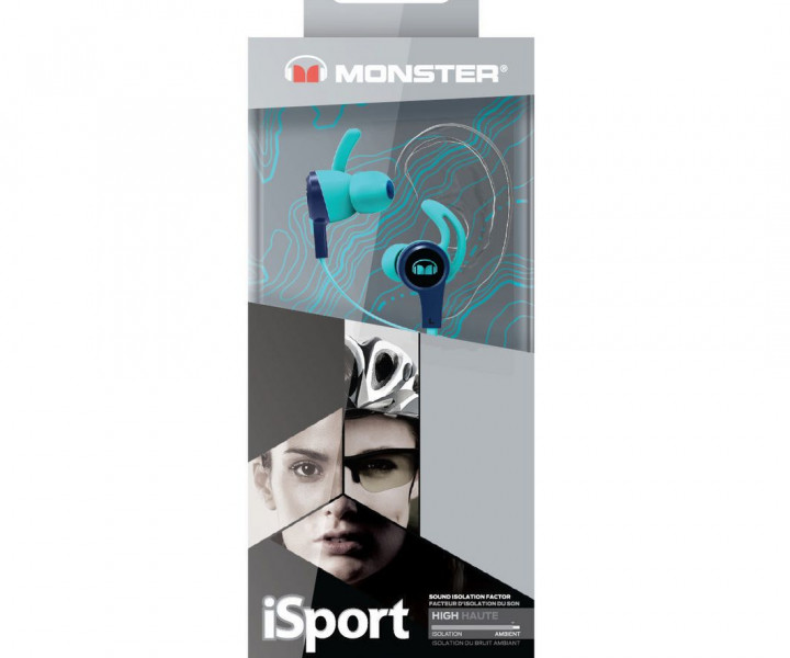 Наушники Monster® iSport Achieve Blue