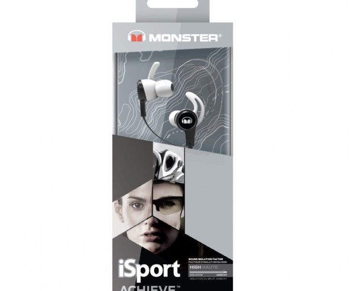 Наушники Monster® iSport Achieve Black