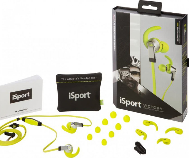 Наушники Monster® iSport Victory In-Ear Green