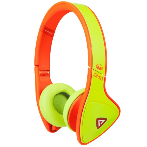 Наушники Monster® DNA Neon On-Ear Headphones Yellow on Neon Orange