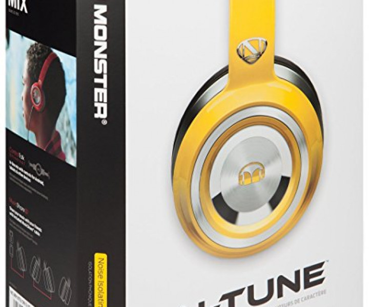 Навушники Monster® NCredible NTune Solid On-Ear Solid Yellow