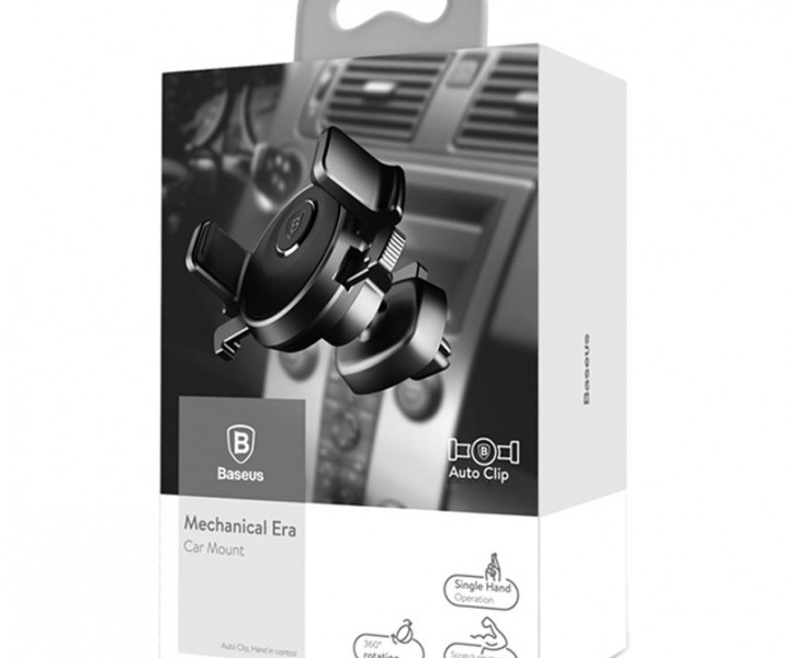 Автодержатель Baseus Mechanics Car Mount Black