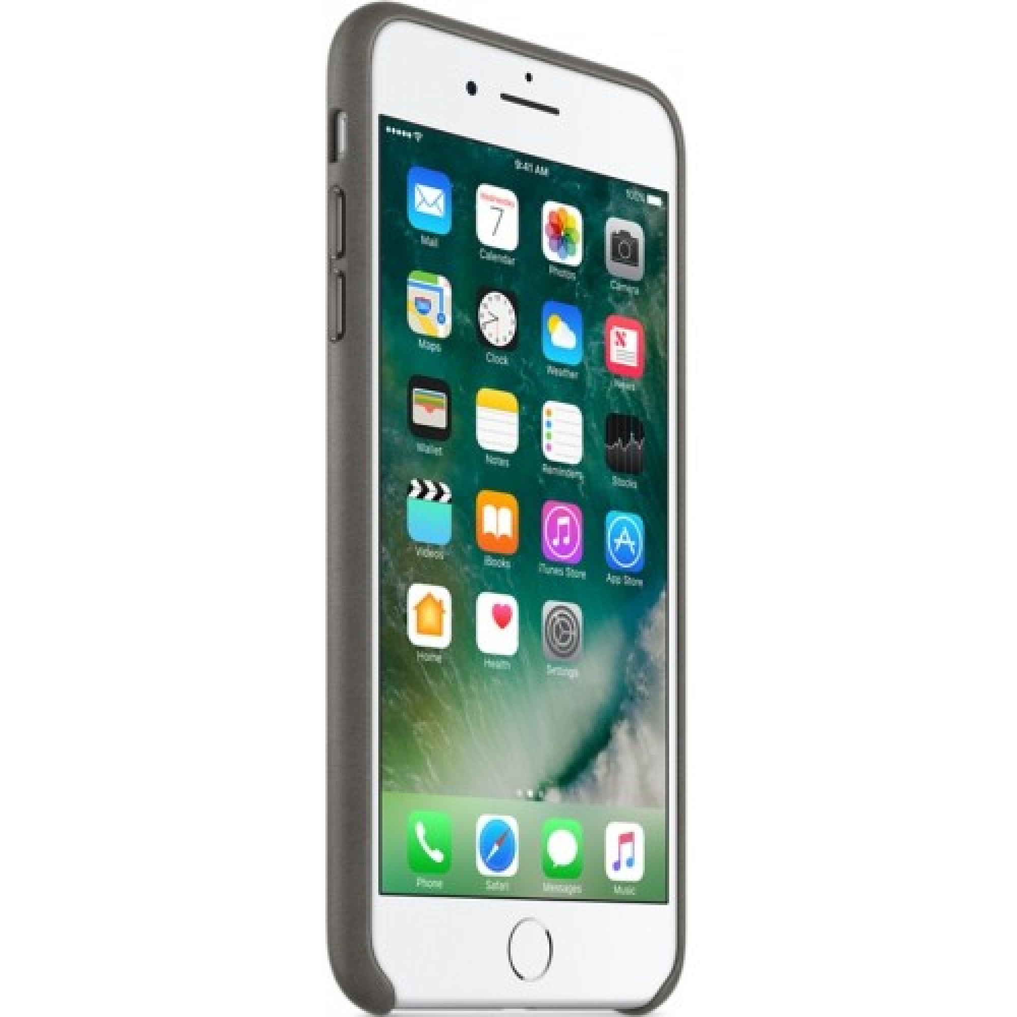 Чохол Apple iPhone 7 Plus Leather Case - Storm Gray (MMYE2)