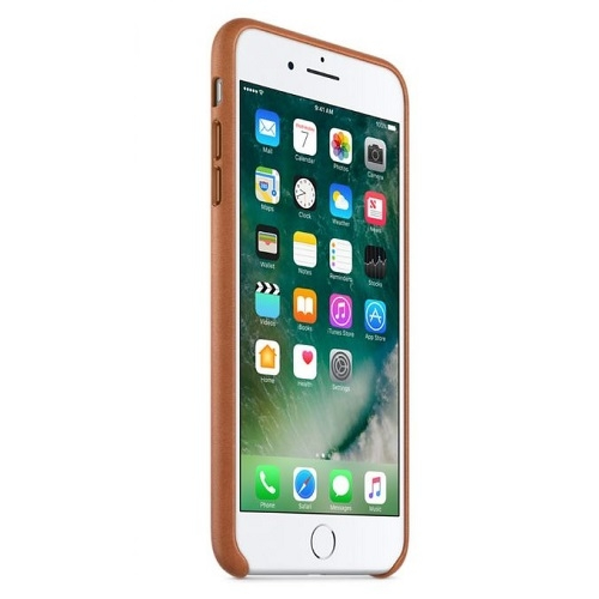 Чохол Apple iPhone 7 Plus Leather Case - Saddle Brown (MMYF2)