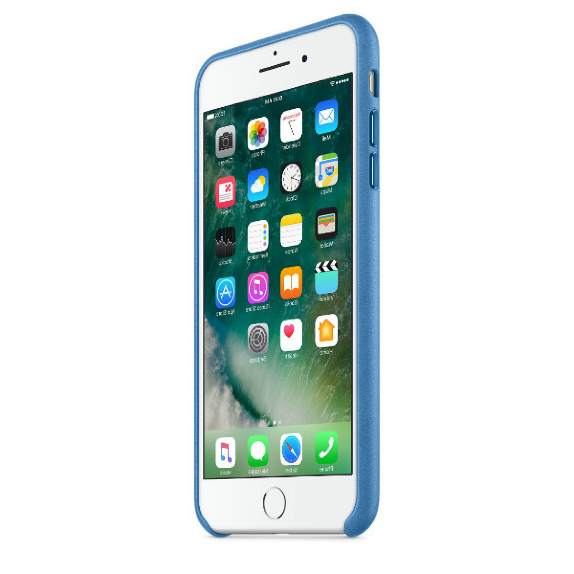 Чохол Apple iPhone 7 Plus Leather Case - Sea Blue (MMYH2)