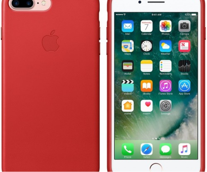 Чохол Apple iPhone 7 Plus Leather Case - (PRODUCT)RED (MMYK2)