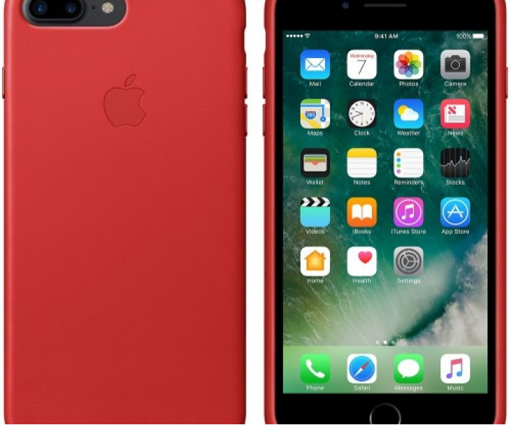 Чохол Apple iPhone 7 Plus Leather Case - (PRODUCT)RED (MMYK2)