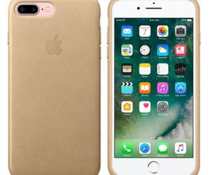 Чохол Apple iPhone 7 Plus Leather Case - Tan (MMYL2)