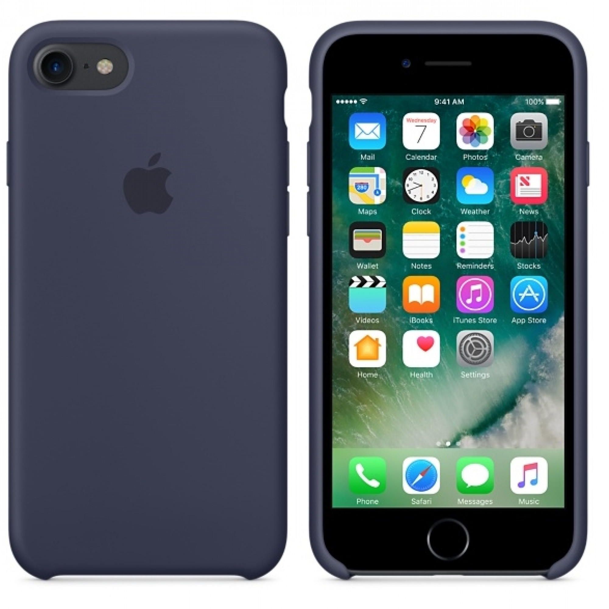 Чохол Apple iPhone 7 Silicone Case - Midnight Blue (MMWK2)