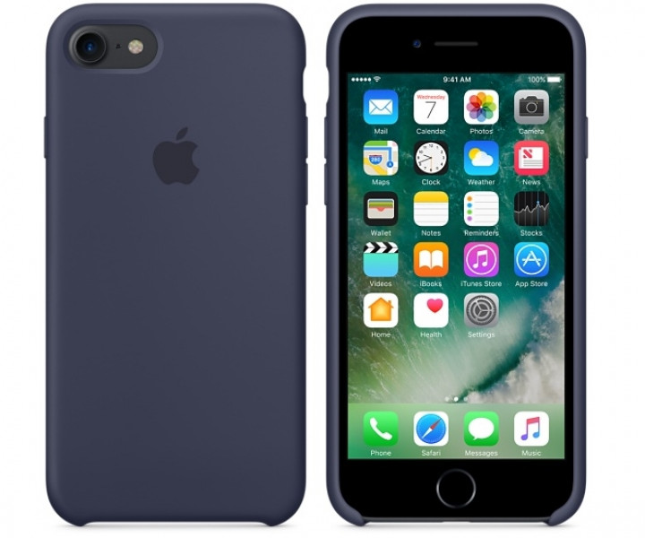Чохол Apple iPhone 7 Silicone Case - Midnight Blue (MMWK2)