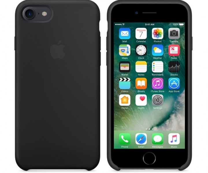 Чохол Apple iPhone 7 Silicone Case - Black (MMW82)