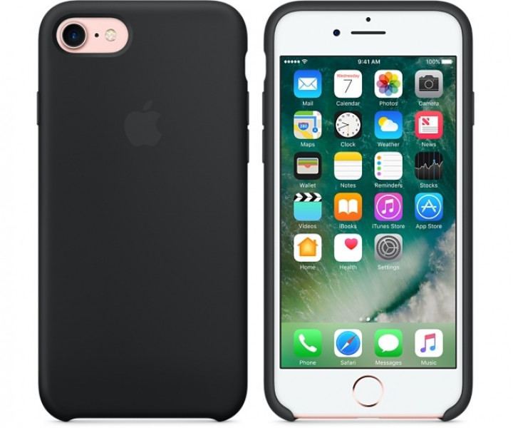 Чохол Apple iPhone 7 Silicone Case - Black (MMW82)