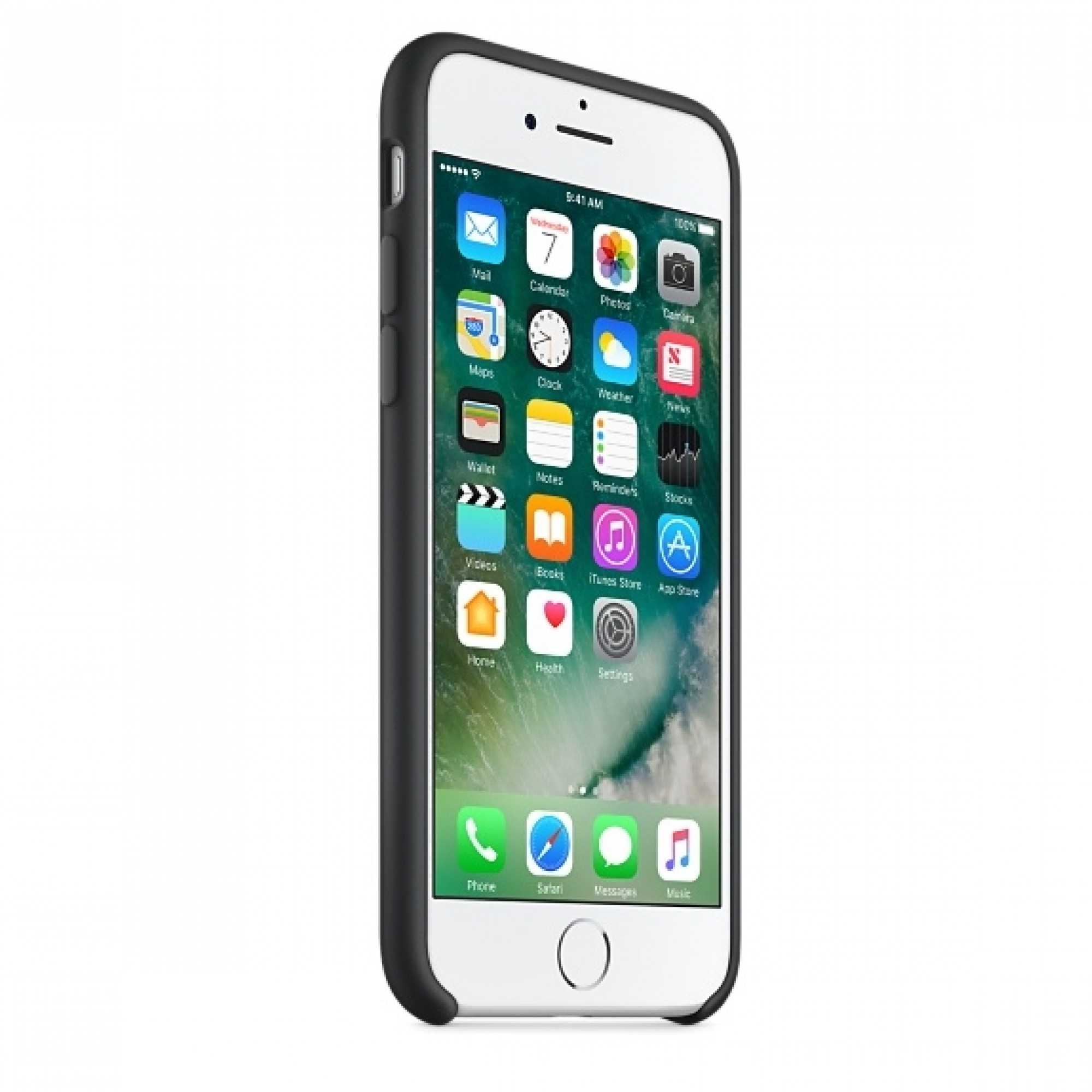 Чохол Apple iPhone 7 Silicone Case - Black (MMW82)