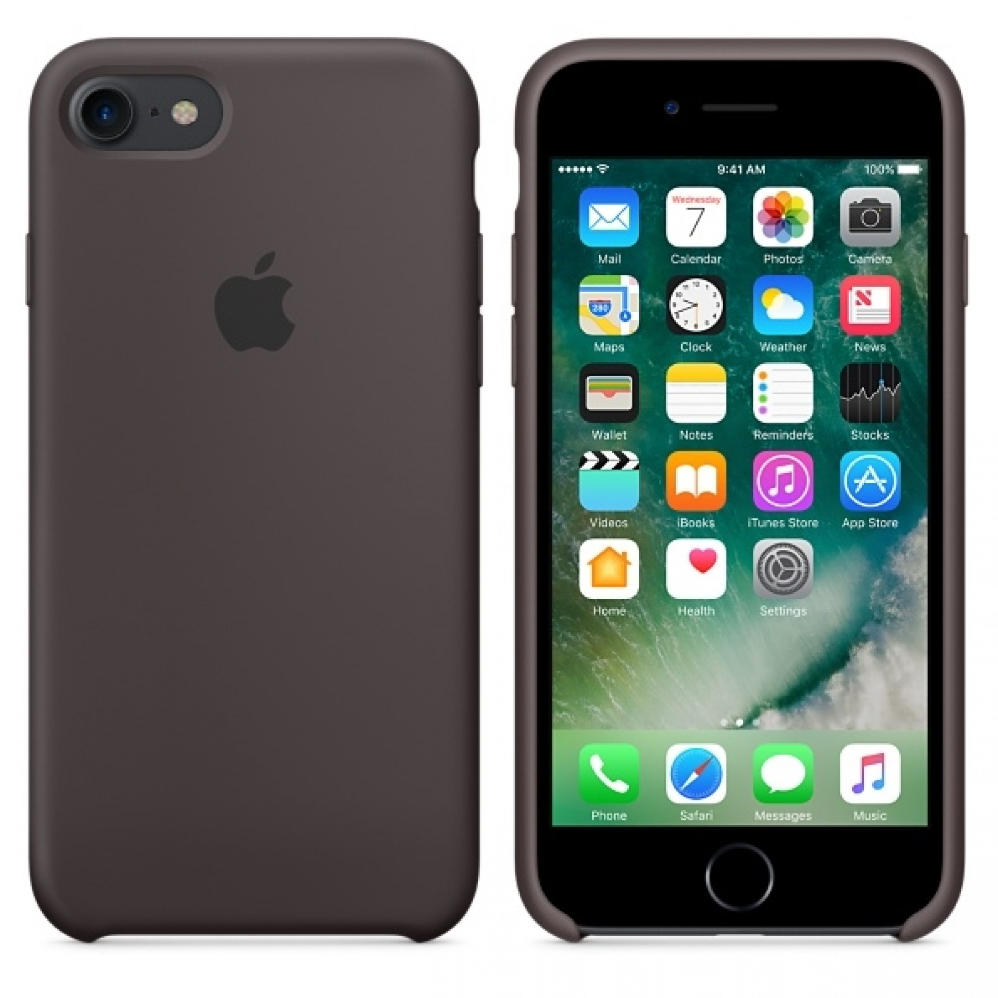 Чохол Apple iPhone 7 Silicone Case - Cocoa (MMX22)