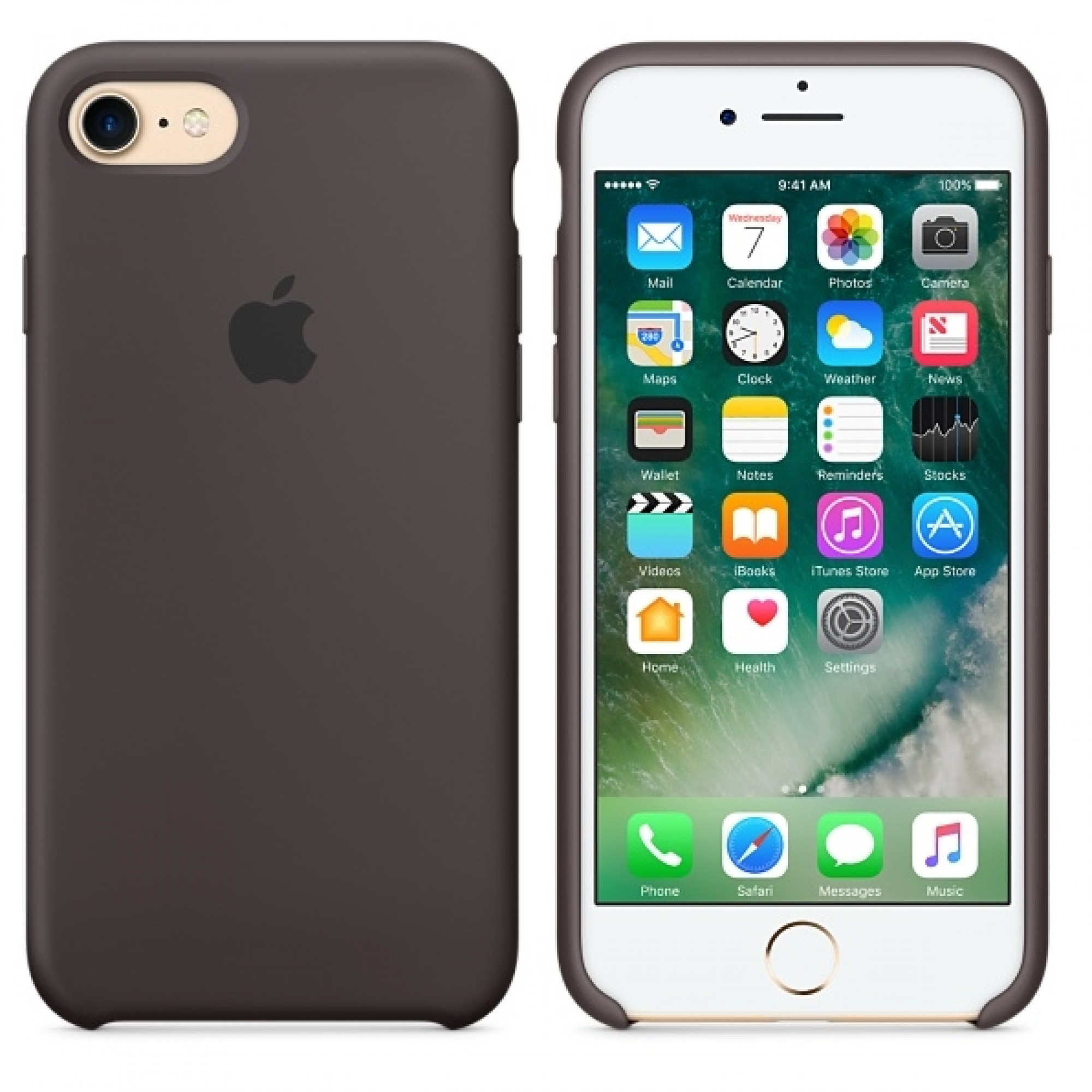 Чохол Apple iPhone 7 Silicone Case - Cocoa (MMX22)